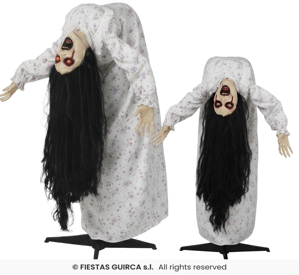 Donna Posseduta Animatronica con Luci Suoni e Movimenti H 135 cm