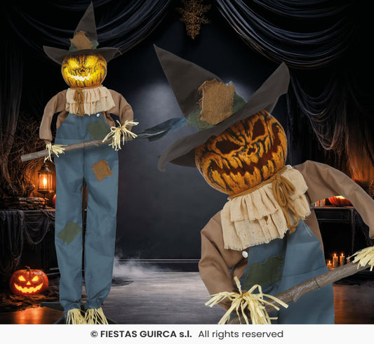 Spaventapasseri Animatronica con Luce Suono e Movimento H 190cm