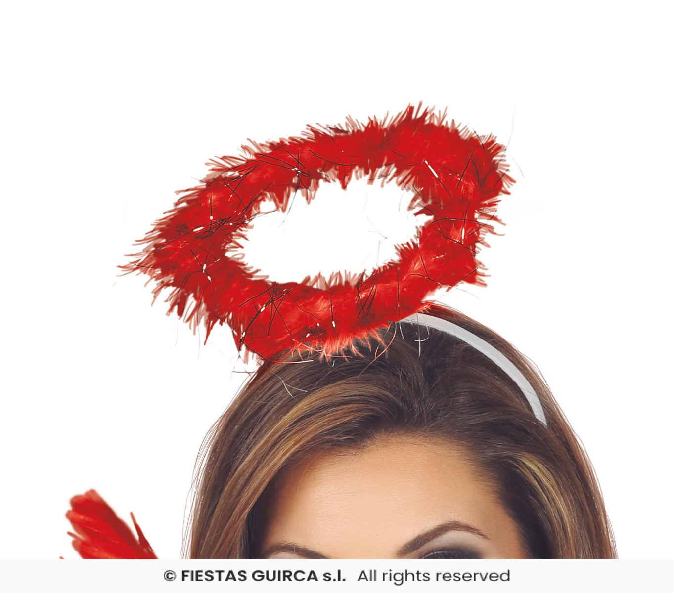 cerchietto aureola rosso