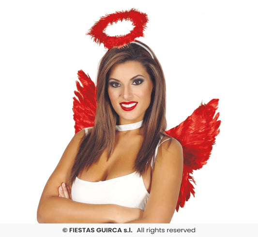 cerchietto aureola rosso