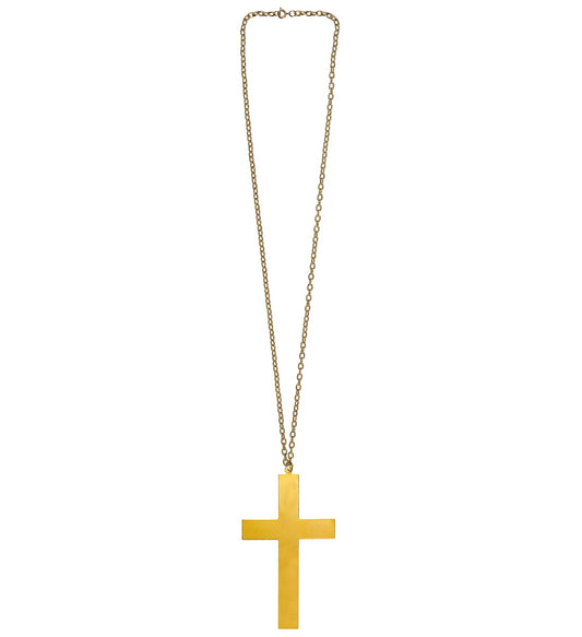 collana con croce oro