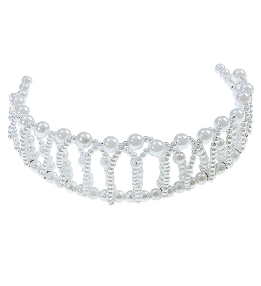 corona principessa con perle
