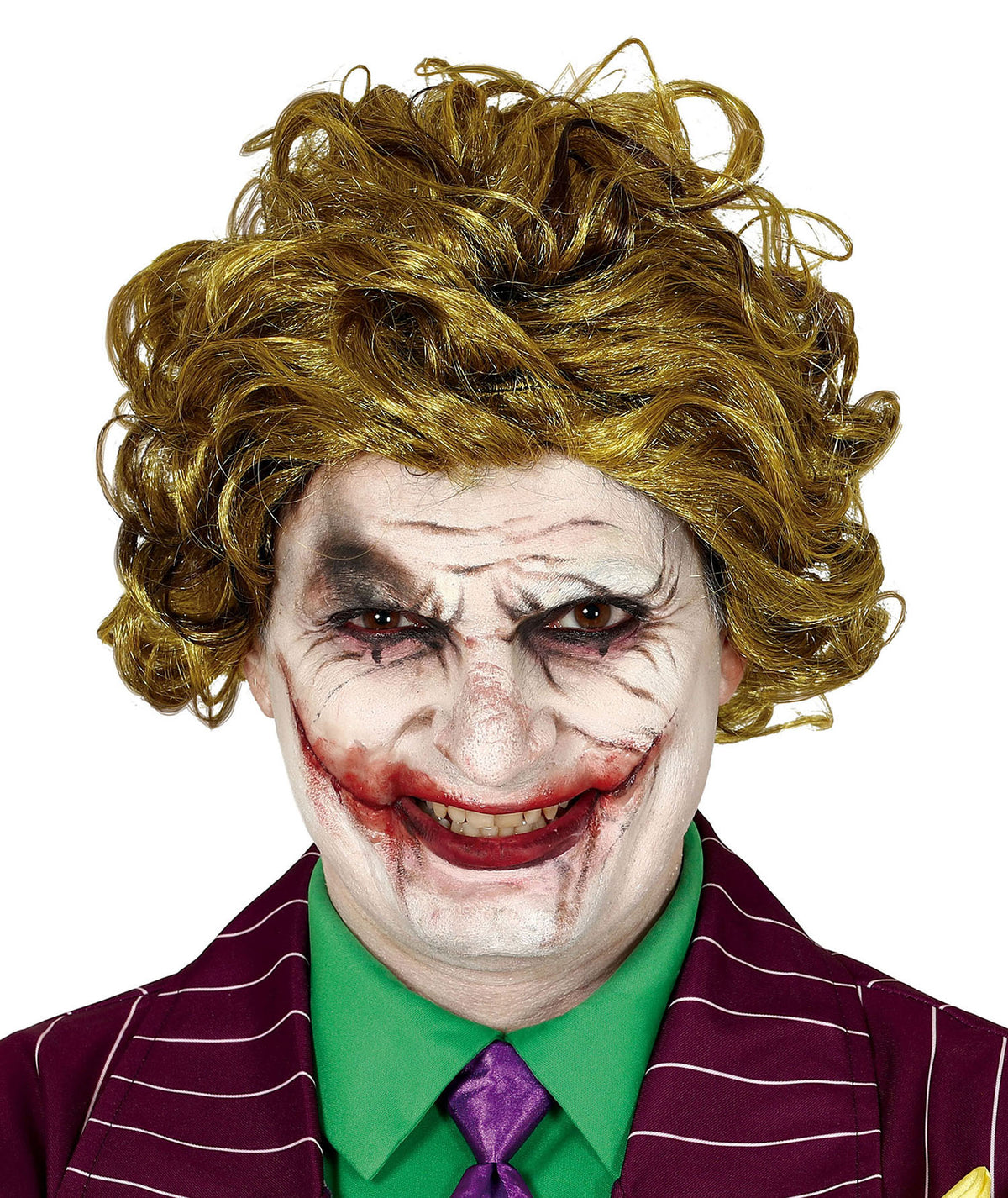 Parrucca Clown Sorridente Joker Batman DC Halloween