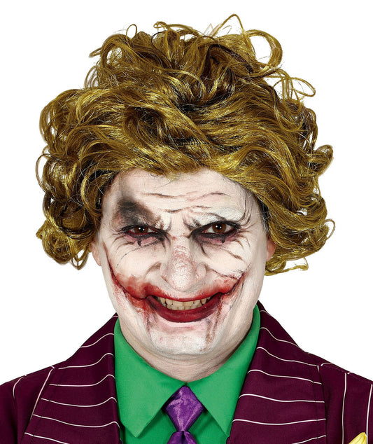 Parrucca Clown Sorridente Joker Batman DC Halloween