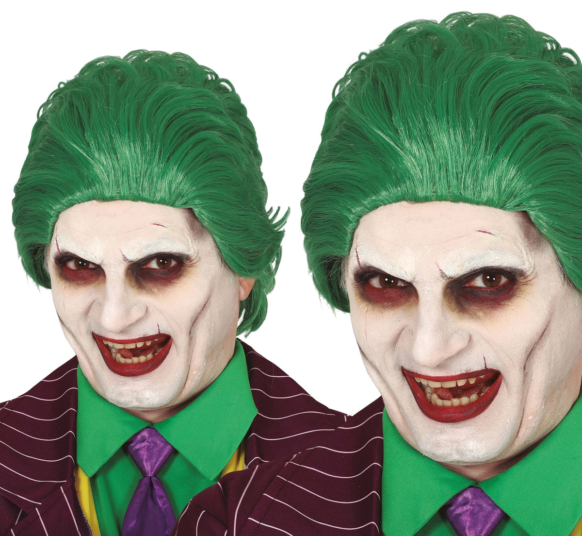 Parrucca Joker Verde Batman Gotham Halloween