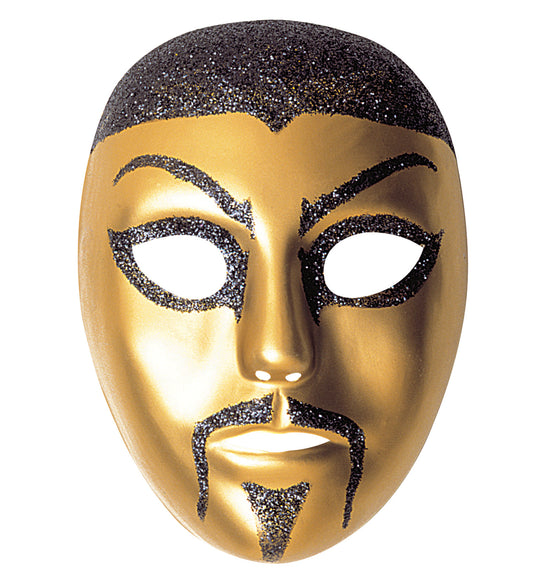 Maschera cinese con decorazioni glitter