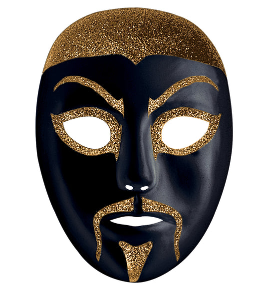Maschera cinese con decorazioni glitter