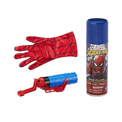 Guanto Spiderman Spara Ragnatele Filanti o Acqua Due in Uno Originale Marvel Husbro