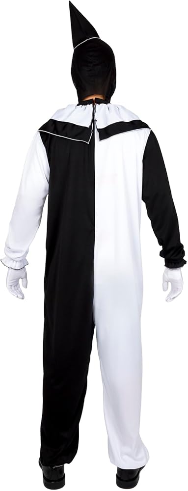 Costume Clown Malefico con Maschera e Cappello Tuta Pagliaccio Bambino Terrificante Made in Italy