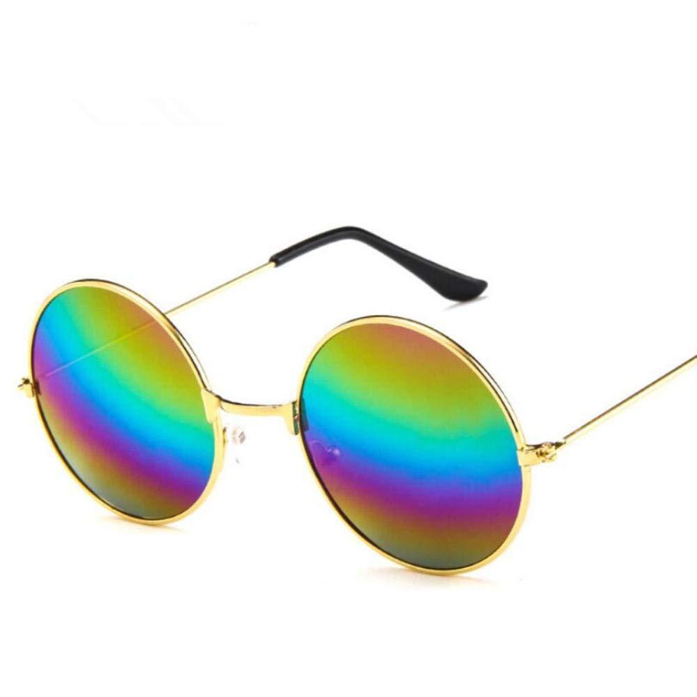 Occhiali Tondi Colorati Specchiati Hippie anni 60,70,80
