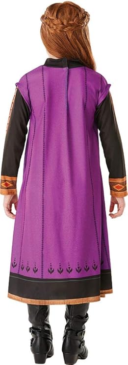Costume Anna Frozen 2 il Viaggio con Stampa Originale in Scatola Disney