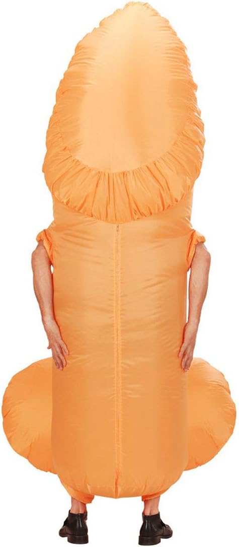 Costume Gonfiabile Willy Pene Enorme con Ventola a Batteria Celibato Trash