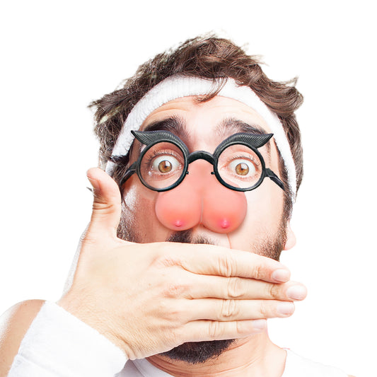 Occhiali Sexy con Naso di Tette Gadget Erotico Addio al Celibato Trash