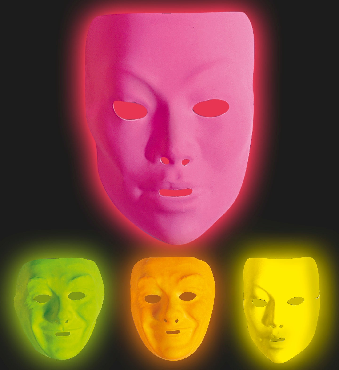 maschera fluorescente plastica