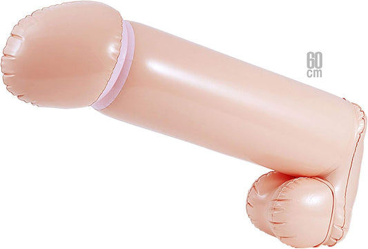 Maxi Pene Gonfiabile Willy Pisello di Uomo Rosa Gadget Nubilato Trash 60cm
