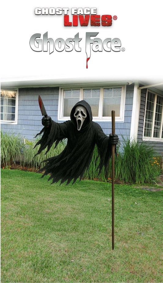 Decorazione Ghost Face da Esterno in Sospensione Scream Volante da Esterno Halloween