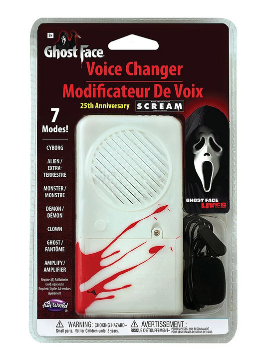 Modificatore Di Voce Ghost Face 25th Anniversary in 7 Modalità Scream Originale Halloween
