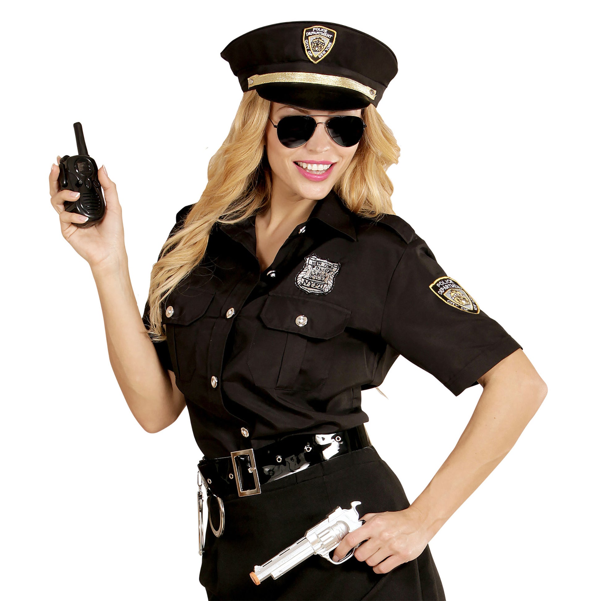 Costume Poliziotta con Camicia e Cappello 1
