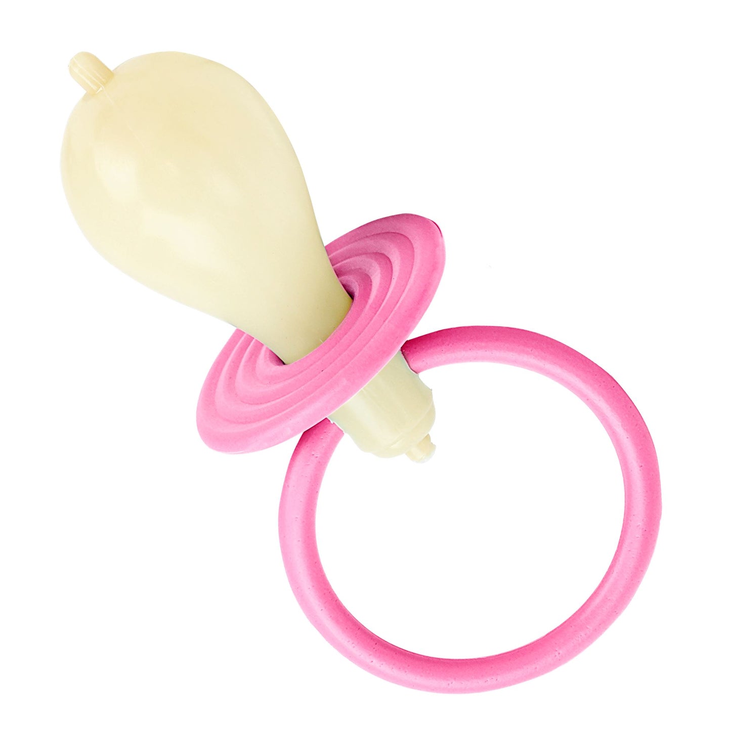 Maxi Ciuccio Bebè Sonoro Rosa in PVC Baby Shower Clown 25cm