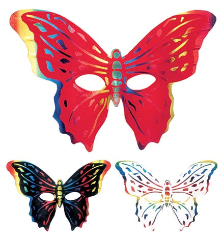 maschera per feste a forma di farfalla