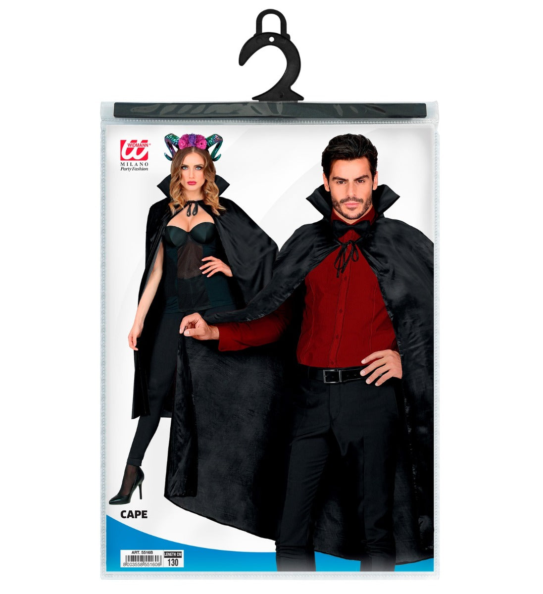 mantello nero halloween