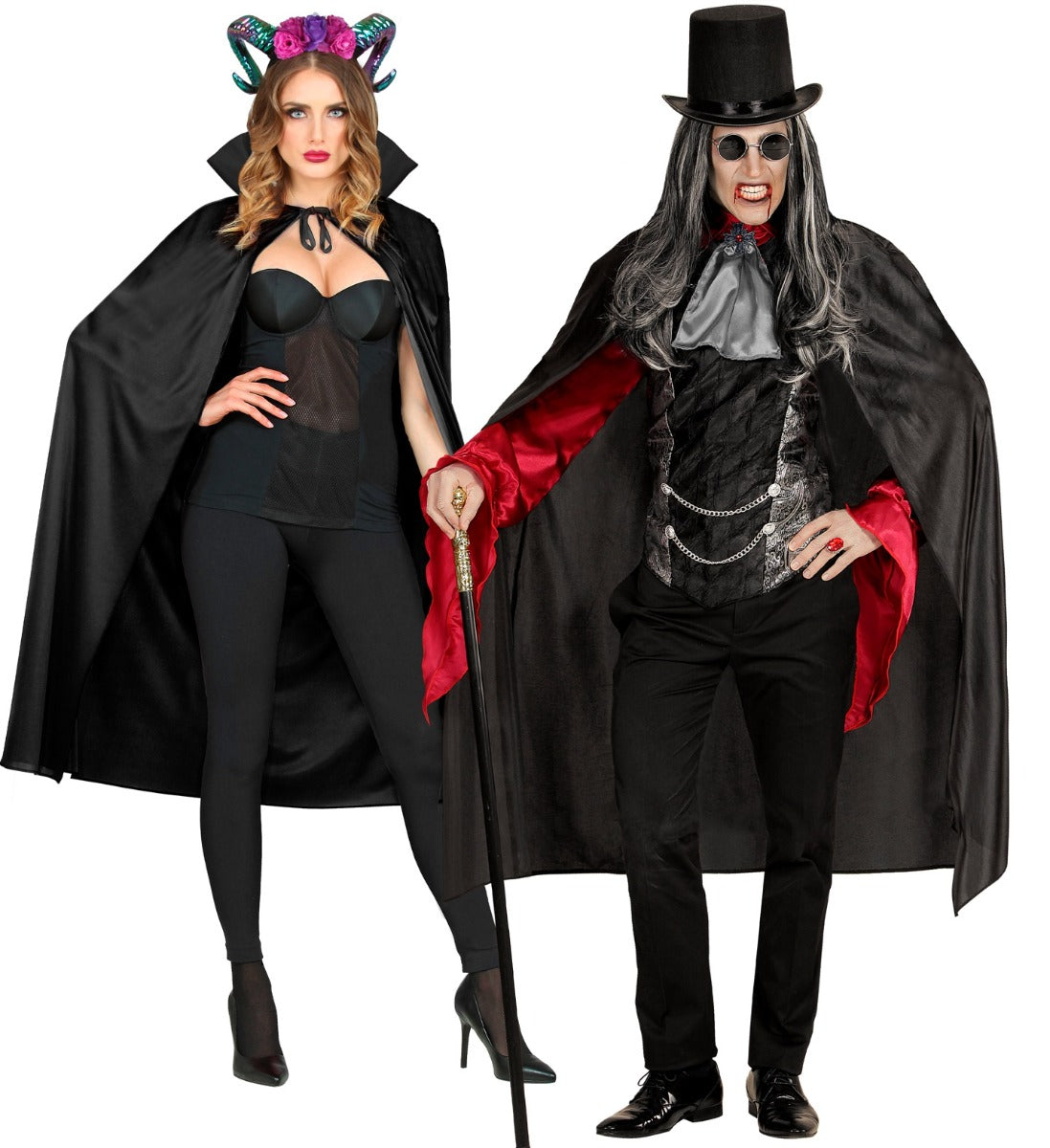 mantello nero halloween