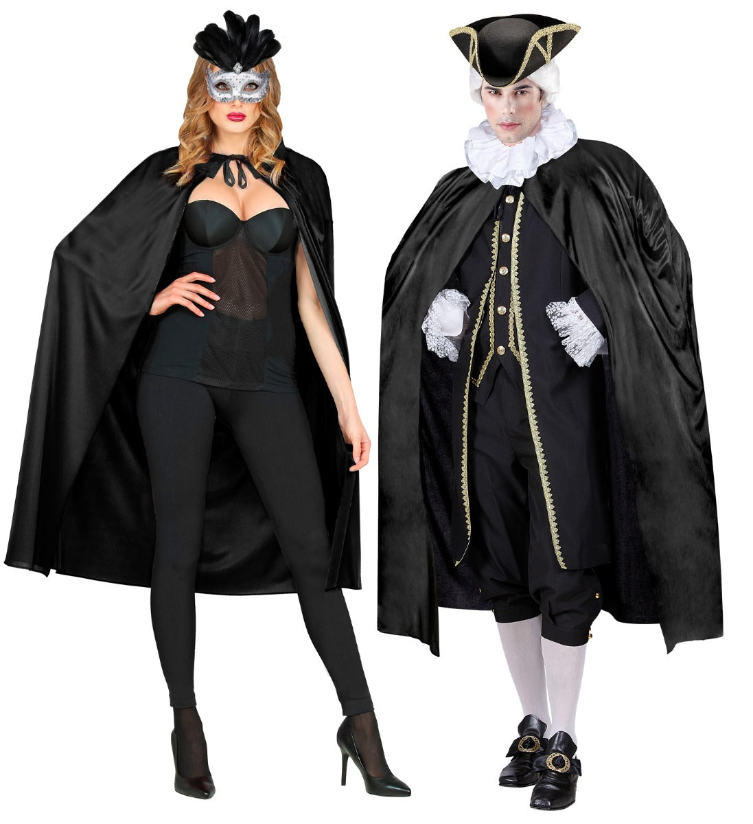 mantello nero halloween