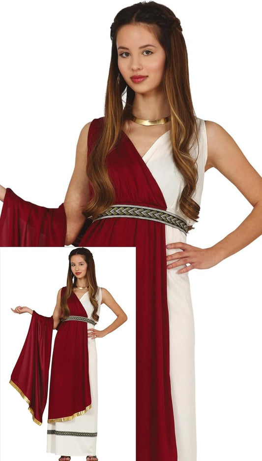 Costume da Antica Romana Ragazza Greca Dea Popolana Epoca Roma Grecia