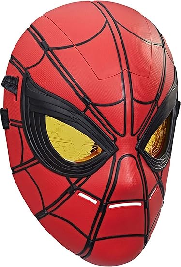 Maschera Deluxe Iron Spiderman con Occhi Led Luminosi Originale Marvel