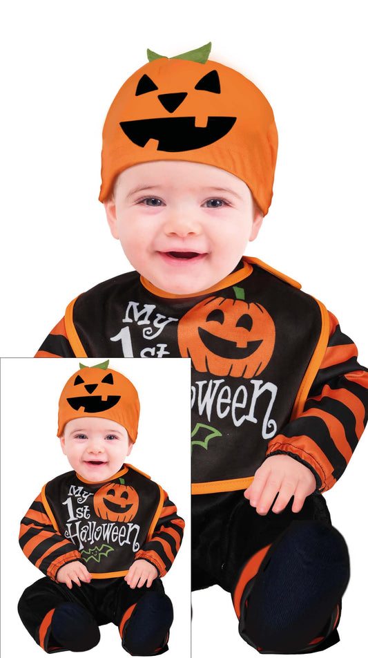 Costume Halloween del Pipistrello con Babero, Gorro e Mono 1