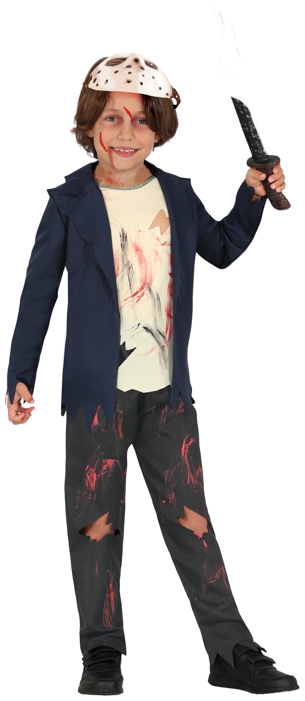 Costume Assassino della Foresta con Camiseta, Chaqueta, Mascara e Pantalon 3