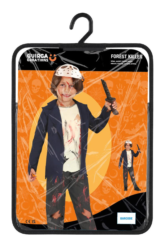 Costume Assassino della Foresta con Camiseta, Chaqueta, Mascara e Pantalon 5