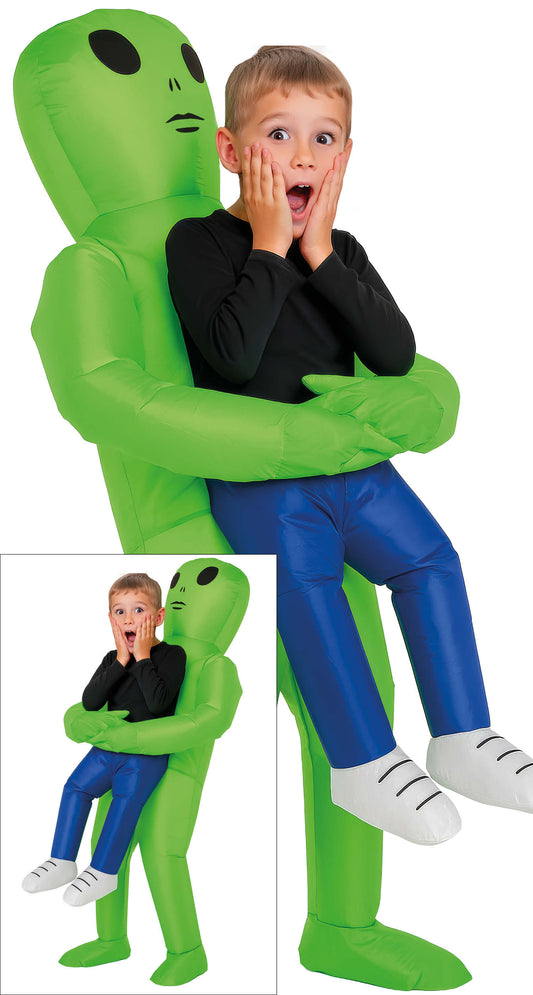 Costume Alien Gonfiabile con Traje e Ventilatore 1