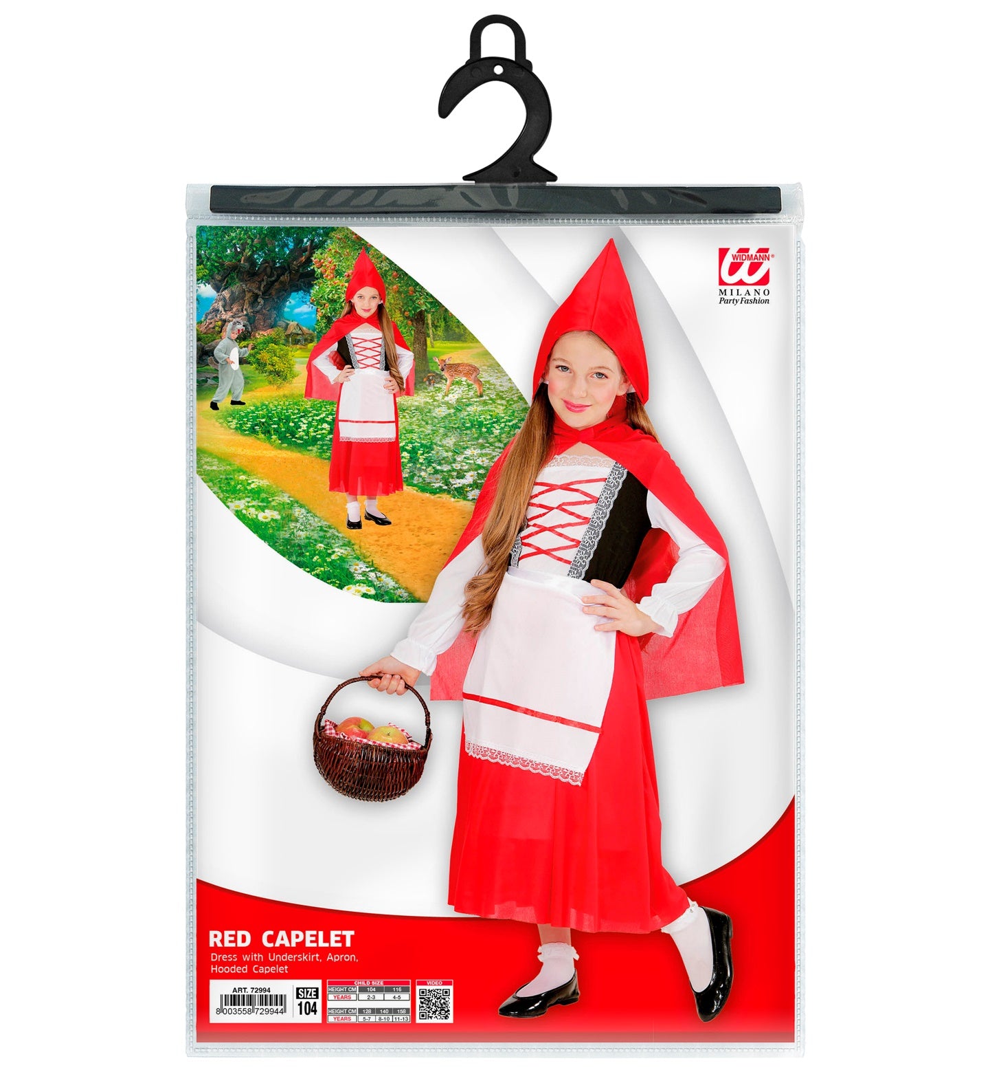 costume cappuccetto rosso