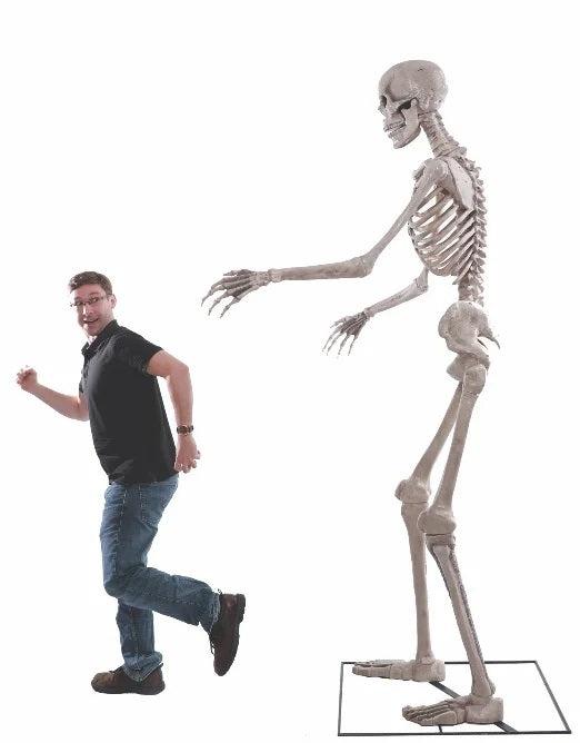Scheletro Gigante Horror con Occhi 3D Luce Suono e Movimento Animatronica alto 2