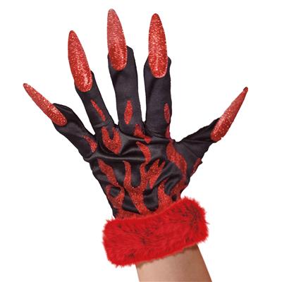 guanti neri halloween