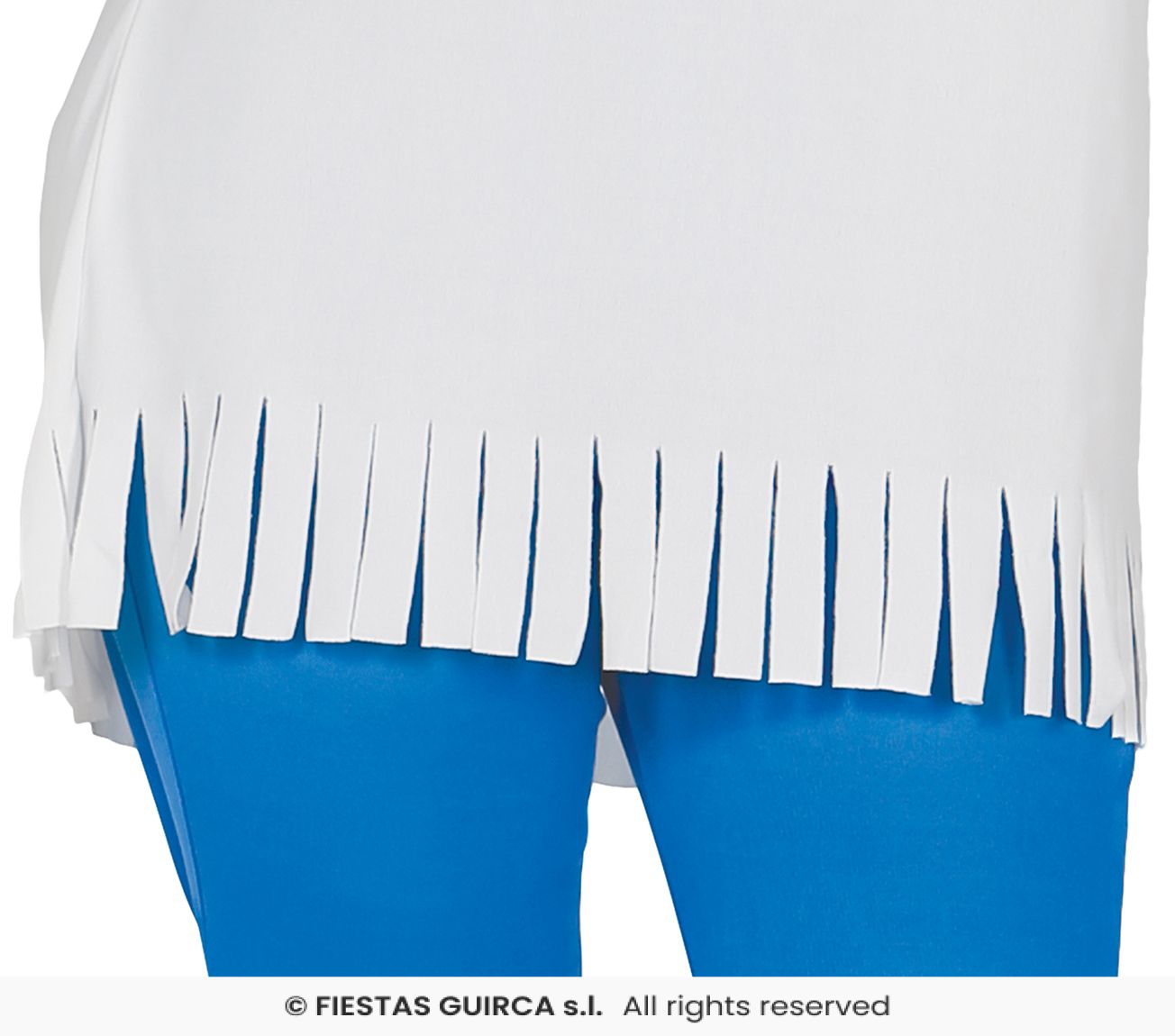 Costume da Puffetta completo di Abito Cappello Pantaloni e Maglia