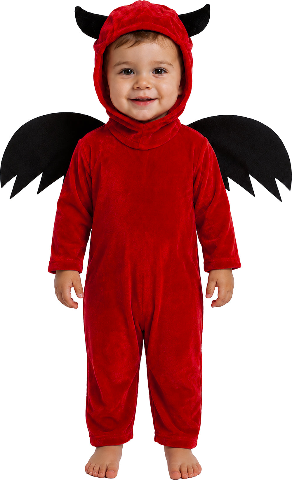 Costume Piccolo Demone con Ala, Capucha e Mono 3