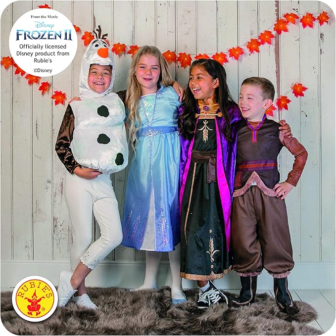 Costume Anna Frozen 2 il Viaggio con Stampa Originale in Scatola Disney