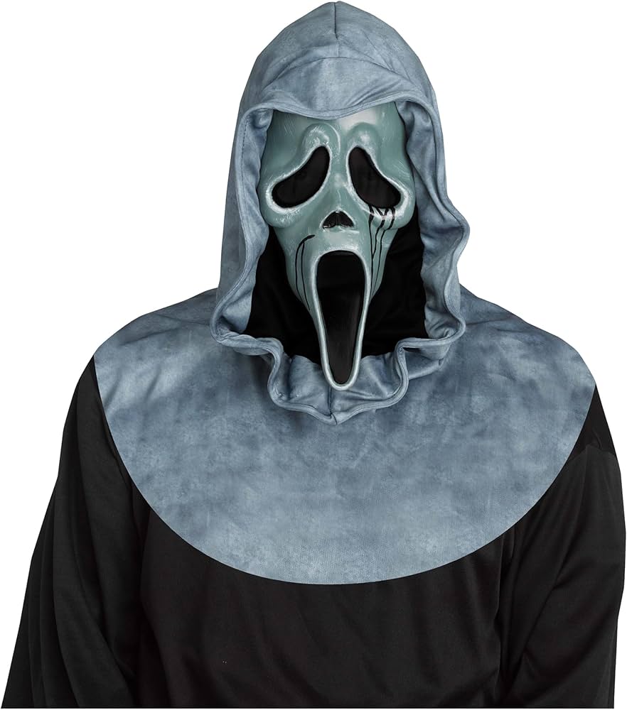 Maschera in Lattice Artic Ghost Face con Cappuccio Originale Dead by Daylight Scream