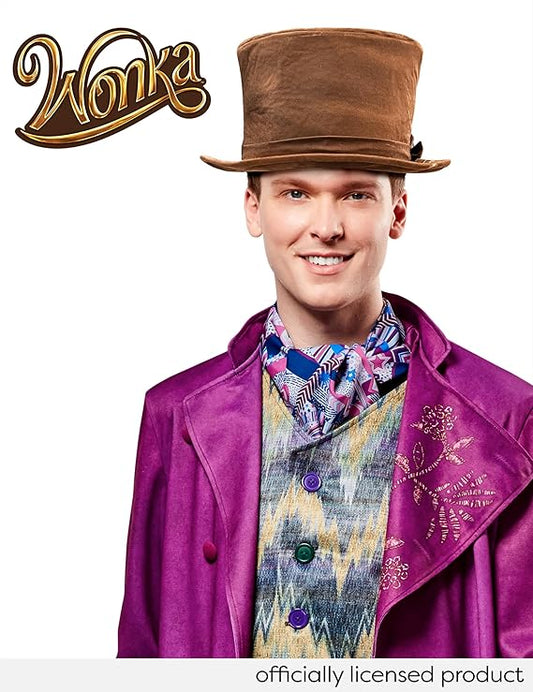 Costume Completo Willy Wonka La Fabbrica di Cioccolato Deluxe per Adulto Originale