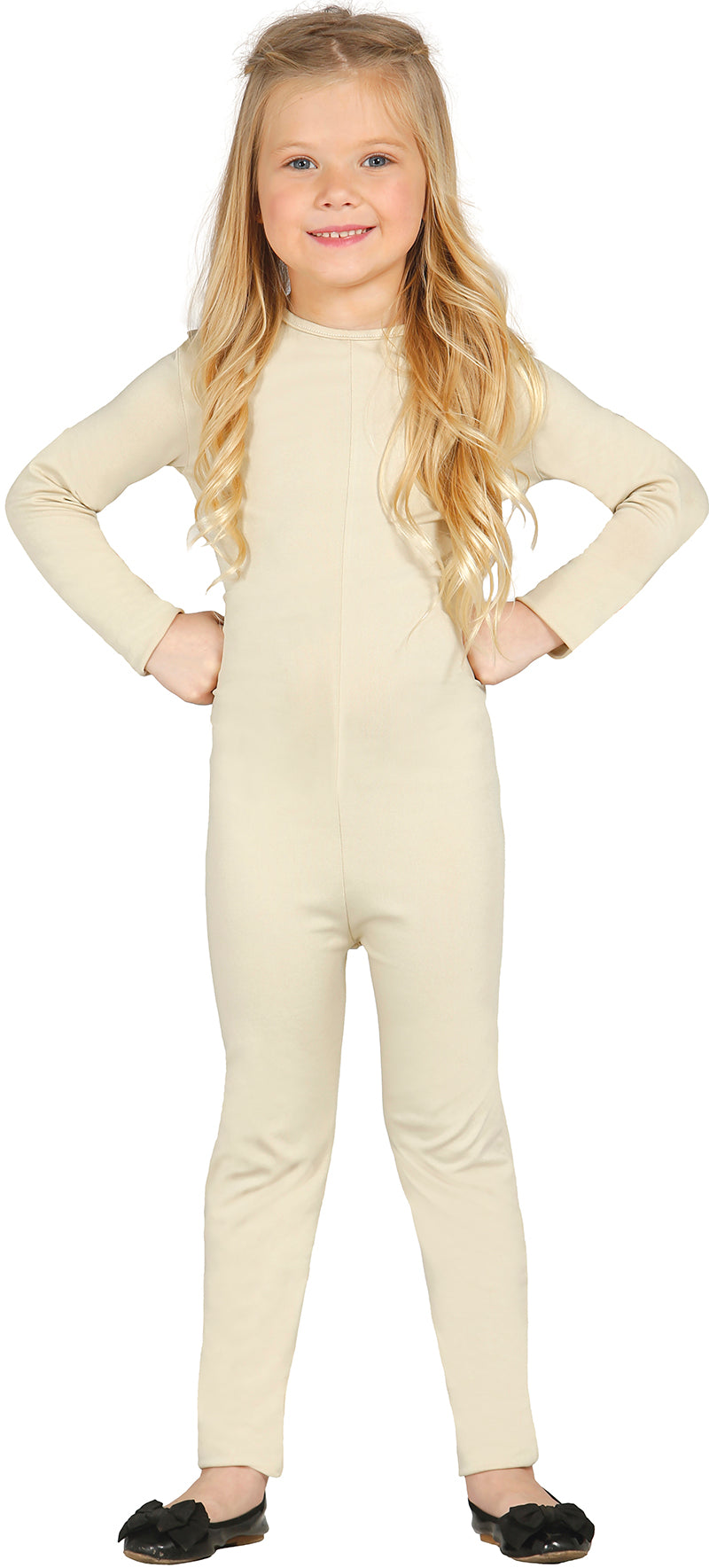 Tuta da Deportes in Poliester e Spandex colore carne 3