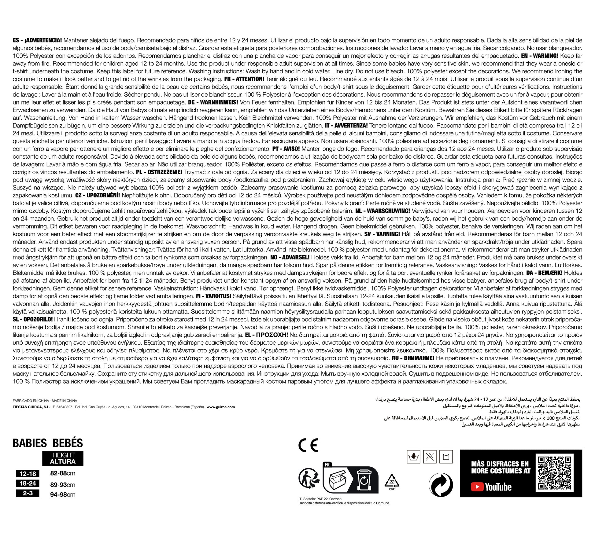 Costume Scheletro con Capucha e Mono 2