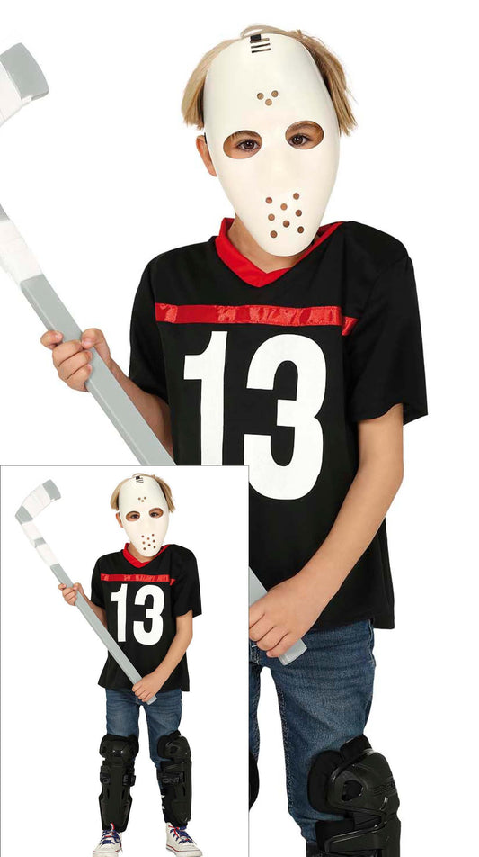 Costume Jazz Morto con Camiseta, Hombreras e Maschera 1