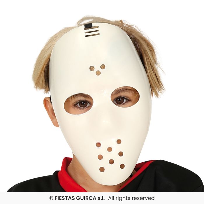 Costume Jason Venerdi 13 Maglia Hockey con Spalline e Maschera Halloween Horror