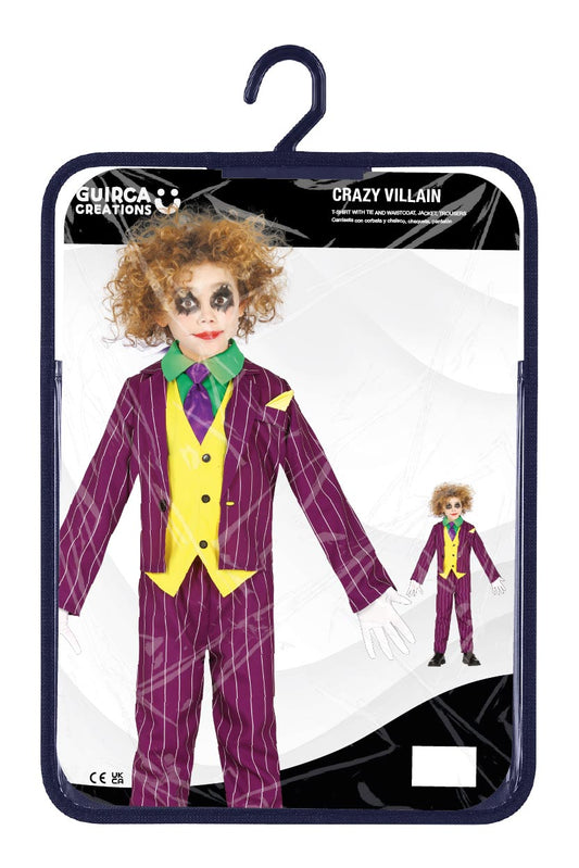 Costume Villain con Camisa, Chaleco, Chaqueta, Corbata y Pantalon 5