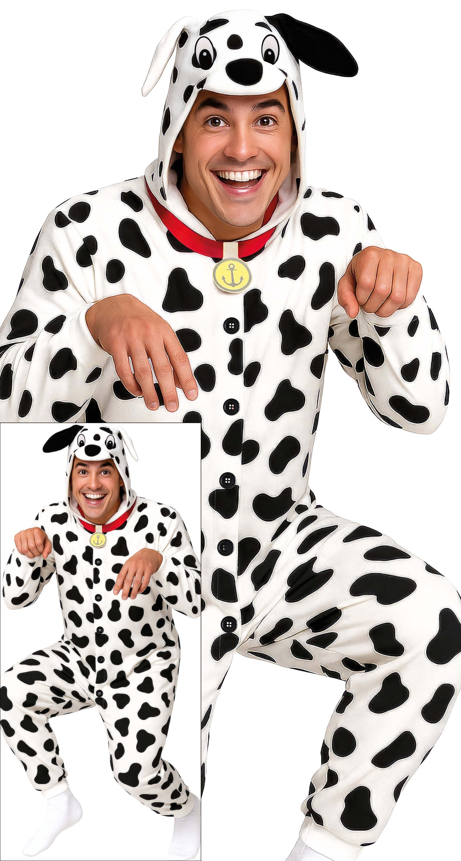 Costume Dalmata con Capucha e Mono 1
