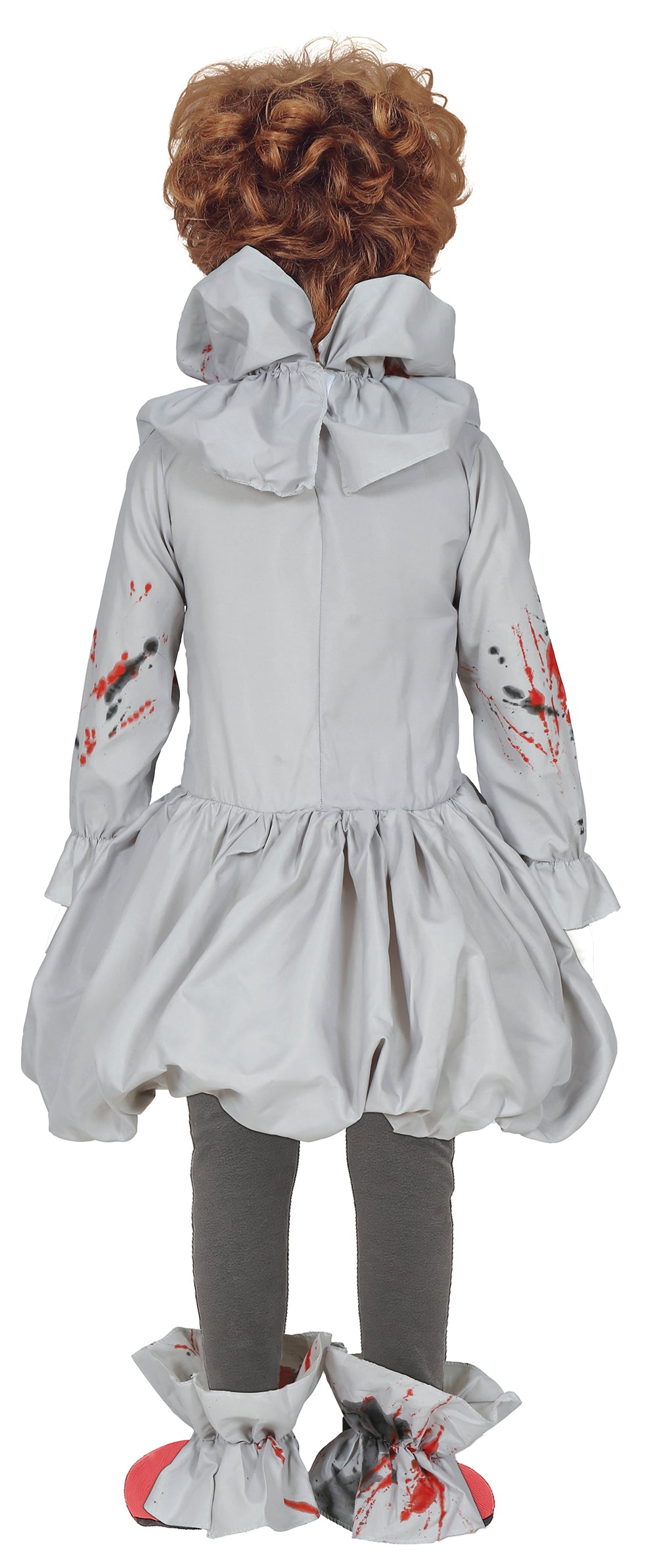 Costume Ragazzo Pagliaccio con Cubrebotas, Cuello e Vestido 4