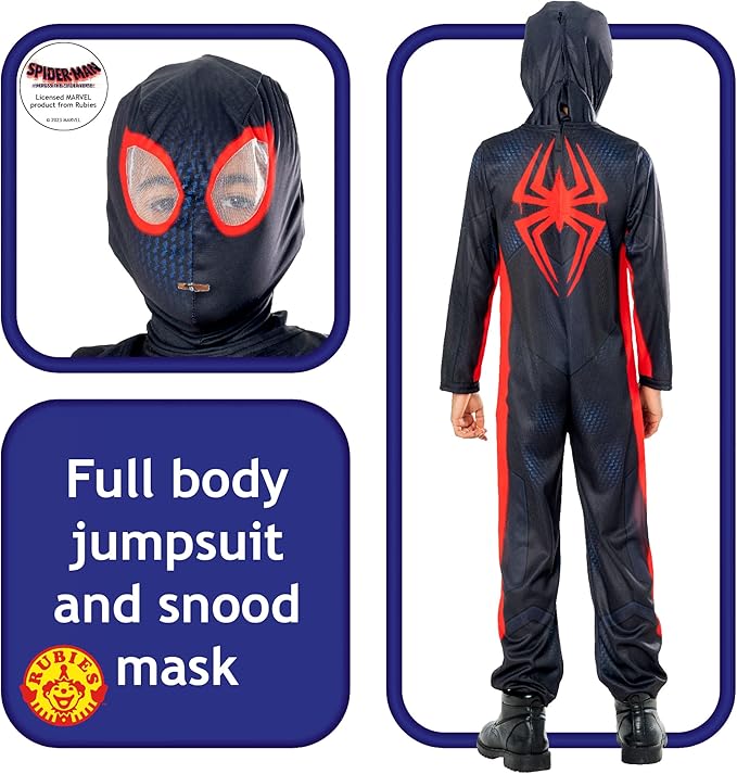 Costume Spiderman Miles Morales Spiderverse Classic Bambino Originale