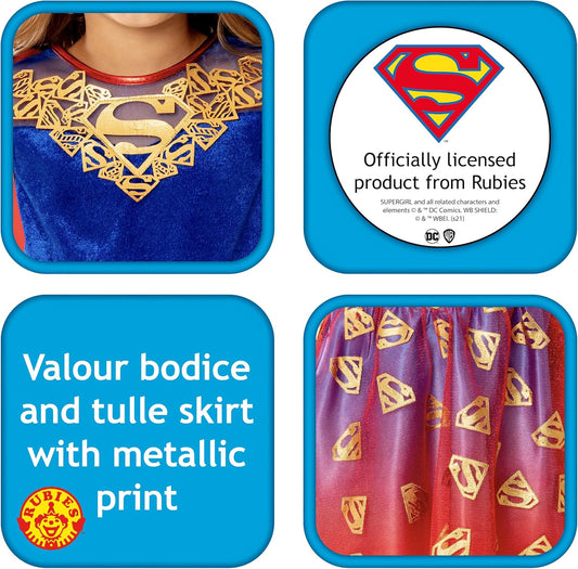 Costume Supergirl Deluxe Bambina Eroina DC